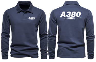AIRBUS A380 LONG SLEEVE POLO